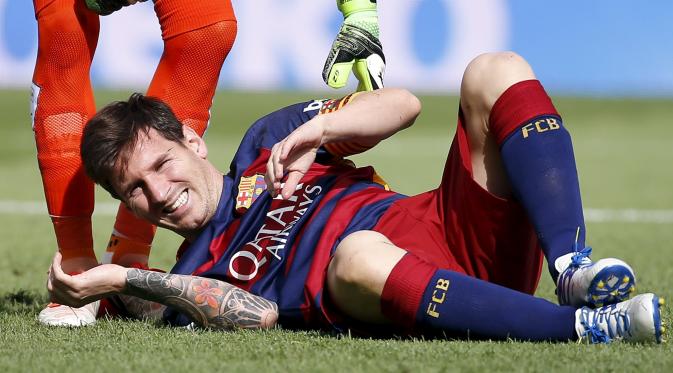 Cedera Lutut Messi di Pastikan Absen Selama Delapan Pekan